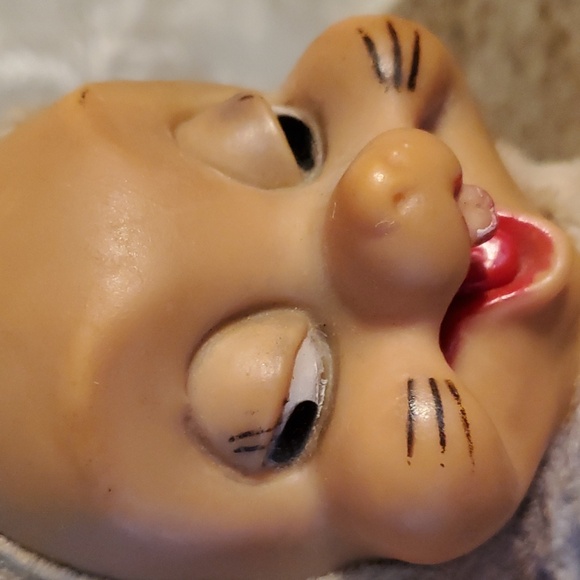 RARE VINTAGE rubber face stuffed cat - Picture 10 of 16